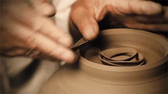 Watching This Clay Sculptor.