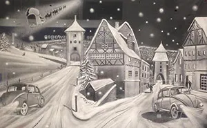 Window Snow Art That I Created Using Snow Spray