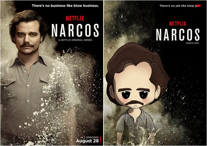 I Recreated Popular Tv Series Posters Into Fun Illustrations (season-2)