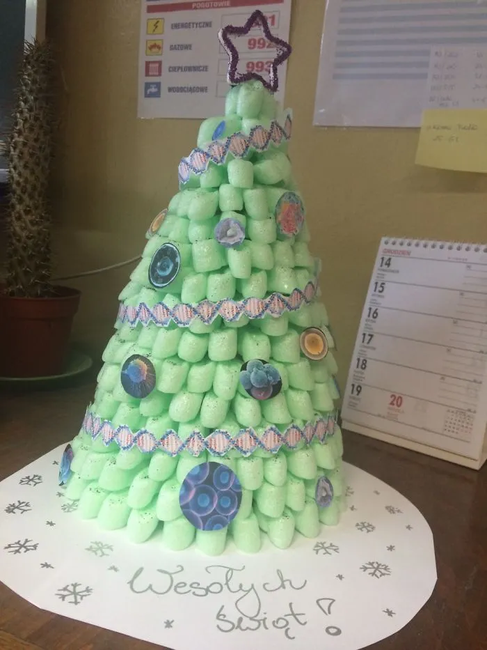Lab Christmas Tree! Made By Me And My Colleagues From Paper And Foams
