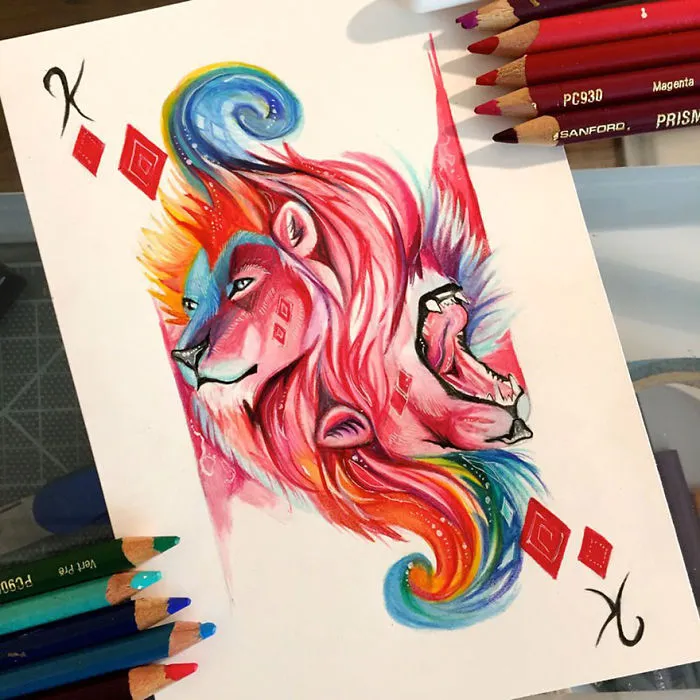 Wild Animal Spirits In Pencil And Marker Illustrations By Katy Lipscomb (Interview)