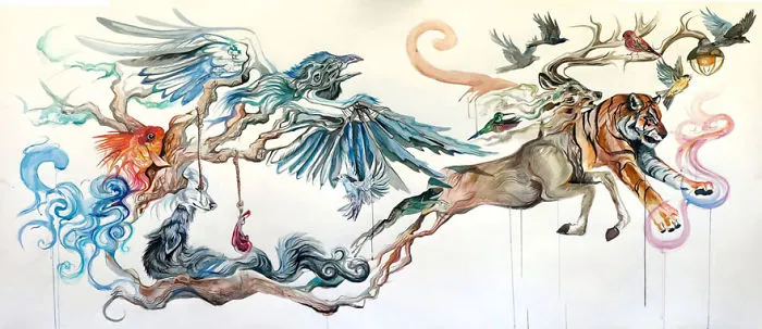 Wild Animal Spirits In Pencil And Marker Illustrations By Katy Lipscomb (Interview)