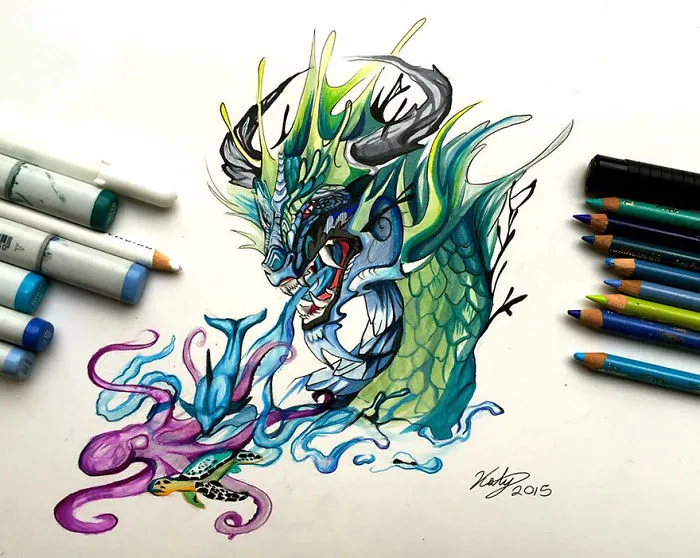 Wild Animal Spirits In Pencil And Marker Illustrations By Katy Lipscomb (Interview)
