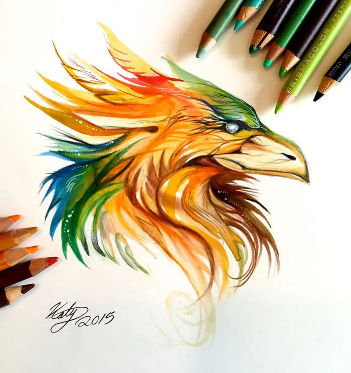 Wild Animal Spirits In Pencil And Marker Illustrations By Katy Lipscomb (Interview)