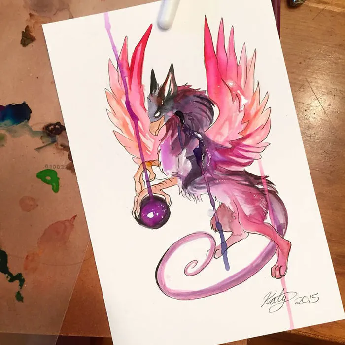 Wild Animal Spirits In Pencil And Marker Illustrations By Katy Lipscomb (Interview)