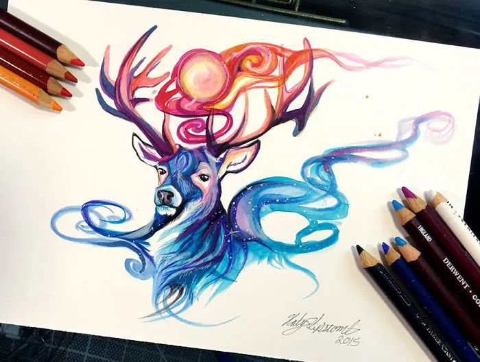 Wild Animal Spirits In Pencil And Marker Illustrations By Katy Lipscomb (Interview)