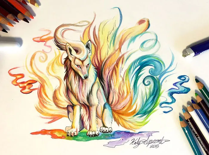 Wild Animal Spirits In Pencil And Marker Illustrations By Katy Lipscomb (Interview)