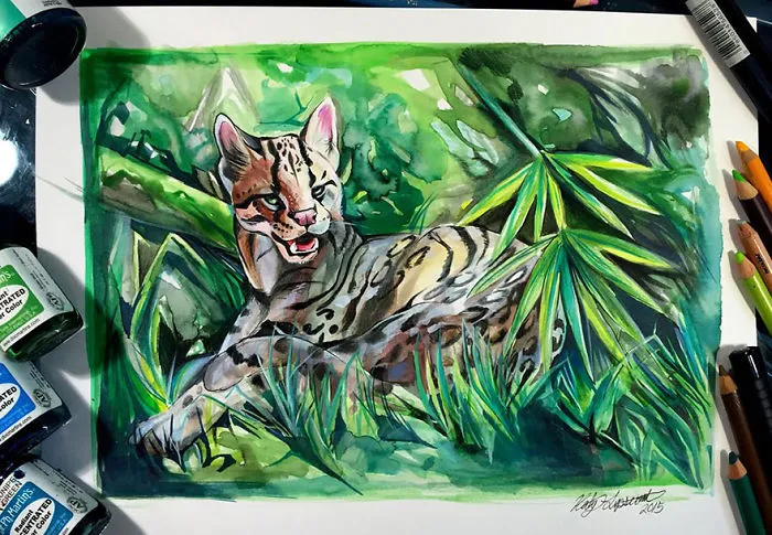 Wild Animal Spirits In Pencil And Marker Illustrations By Katy Lipscomb (Interview)