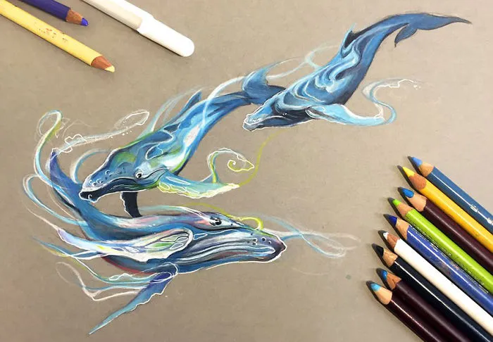 Wild Animal Spirits In Pencil And Marker Illustrations By Katy Lipscomb (Interview)