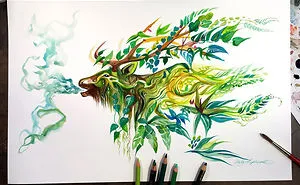 Wild Animal Spirits In Pencil And Marker Illustrations By Katy Lipscomb (Interview)