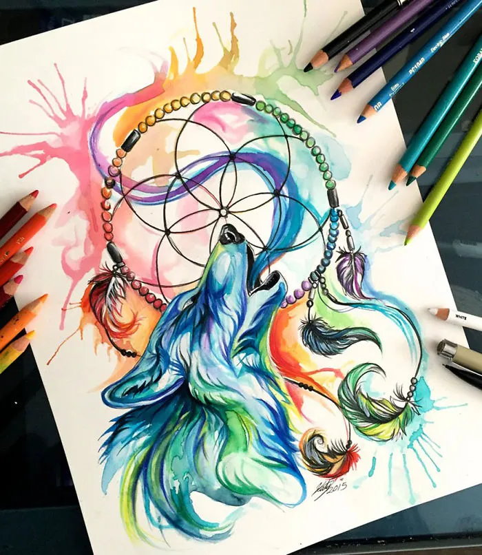 Wild Animal Spirits In Pencil And Marker Illustrations By Katy Lipscomb (Interview)