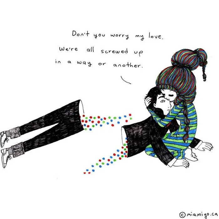 Mexican-Canadian Creates Emotional Cartoons To Handle  Her Thoughts