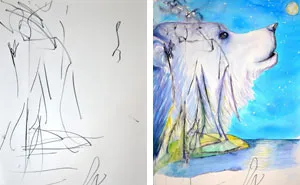 Mom Turns Her 3-Year-Old’s Doodles Into Paintings