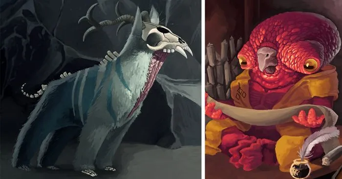 15-Year-Old Artist Creates Entire Monster Universe With His Wacom