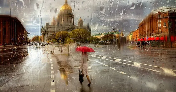 Rainy Russian Street Photography Looks Like Oil Paintings