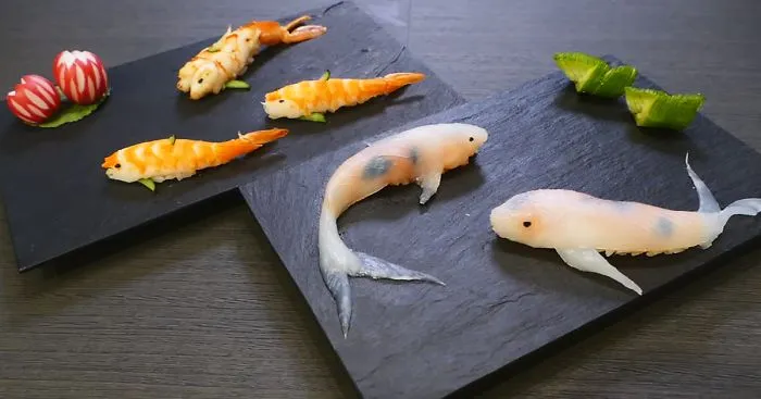 Sushi That Looks Like Real-Life Swimming Koi In A Few Simple Steps