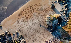 Man Quits His Job After Visiting Burning Man, Spends 10+ Years Drawing In The Sand