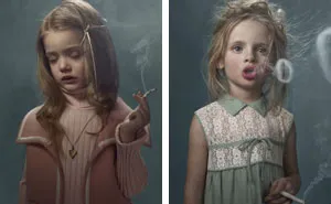 Smoking Kids: Photoshoot Shows How Adults Influence Youth