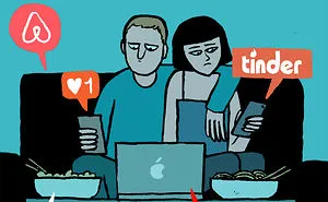 How Addiction To Technology Is Taking Over Our Lives In Illustrations By Jean Jullien