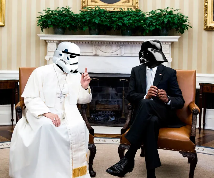 Darth Vader Meets With His Most Powerful Storm Trooper