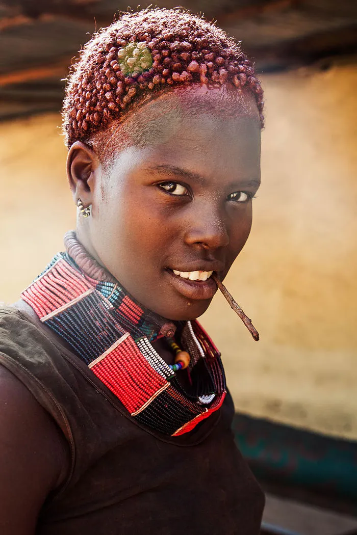 Portrait of a woman from Ethiopia, showcasing diverse beauty captured by a Romanian photographer.