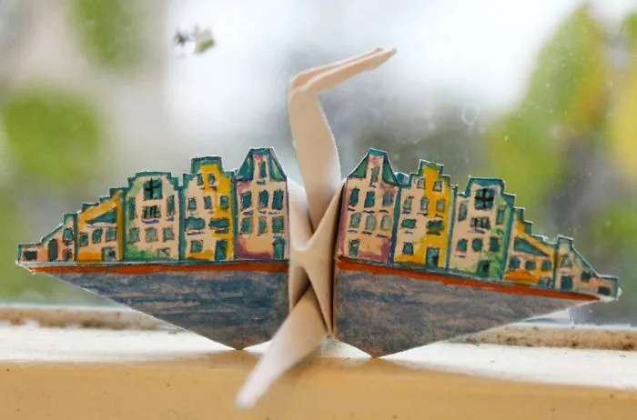 I Made An Origami Crane To Describe Each Day For The Past 365 Days