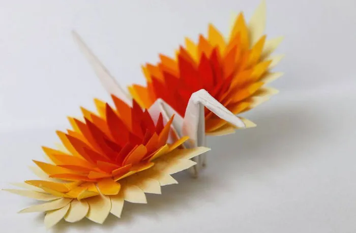 I Made An Origami Crane To Describe Each Day For The Past 365 Days