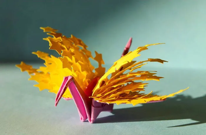 I Made An Origami Crane To Describe Each Day For The Past 365 Days