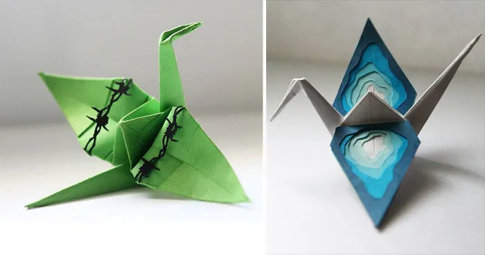 I Made An Origami Crane To Describe Each Day For The Past 365 Days