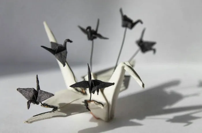 I Made An Origami Crane To Describe Each Day For The Past 365 Days