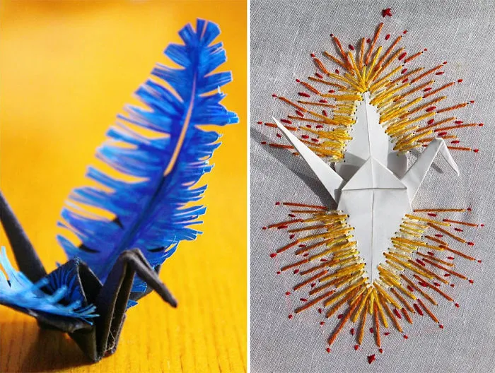 I Made An Origami Crane To Describe Each Day For The Past 365 Days