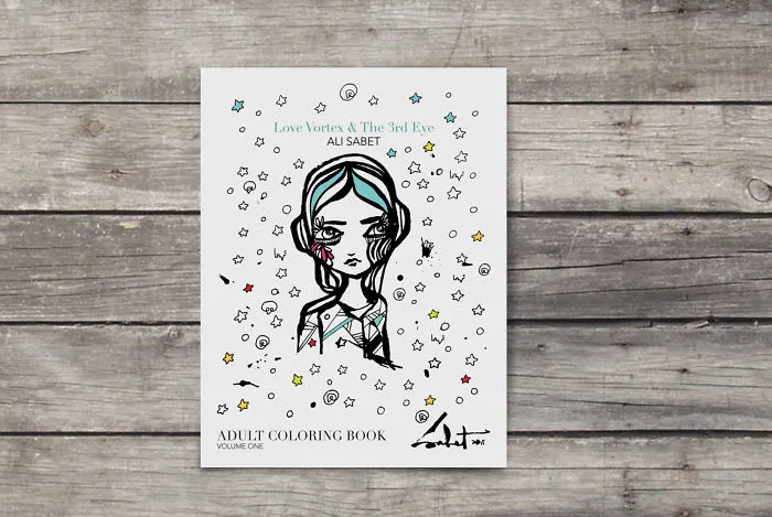 An Adult Coloring Book Like No Other - Love Vortex And The 3rd Eye By Ali Sabet