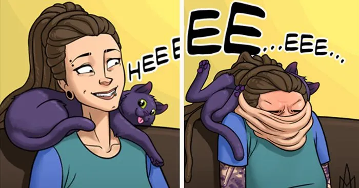 Our Cat-Inspired Comic Strips