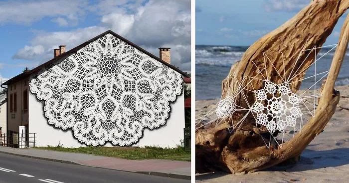 I Cover City Streets In Lace Street Art (Part 2)