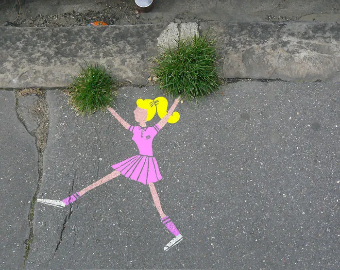 Artist Adds Fun Doodles To The Streets Of Paris