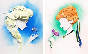 Artist Makes Disney Characters From Layers Of Paper