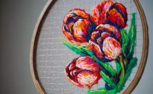 Sew Far, Sew Good: I Embroider On Old Tennis Rackets