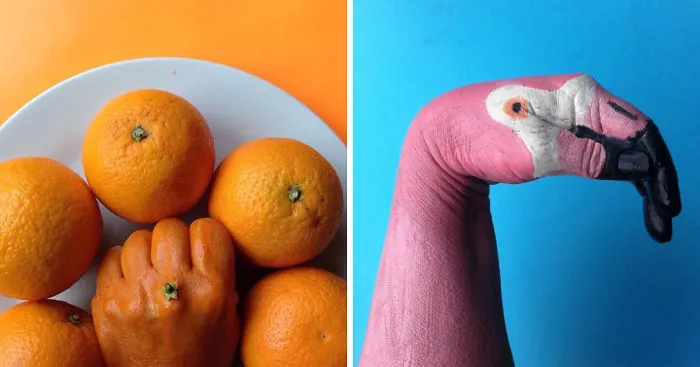 I Use Body Paint To Turn My Hands Into Animals