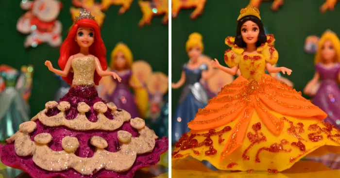 I Made New Play Doh Dresses For Disney Princesses
