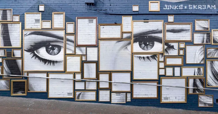 We Created A Mural Out Of Frames In Melbourne