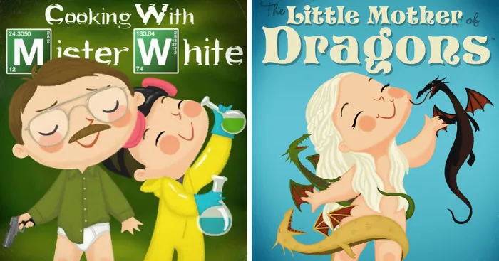 Pop Culture Icons Turned Into Kids' Book Covers By Joey Spiotto