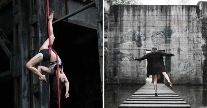 I Took Pictures Of A Great Dancer In An Old Mine
