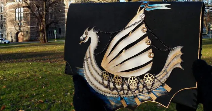 I Use Metallic Paint To Create Steampunk And Gothic Leather Clutches