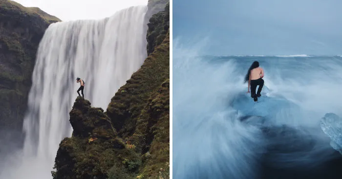 My Self-Portrait Series Taken In Iceland Show The Fragile Relationship Between Man And Nature