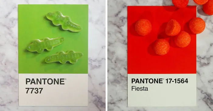 I Match Candies With Pantone Swatches And Photograph Them