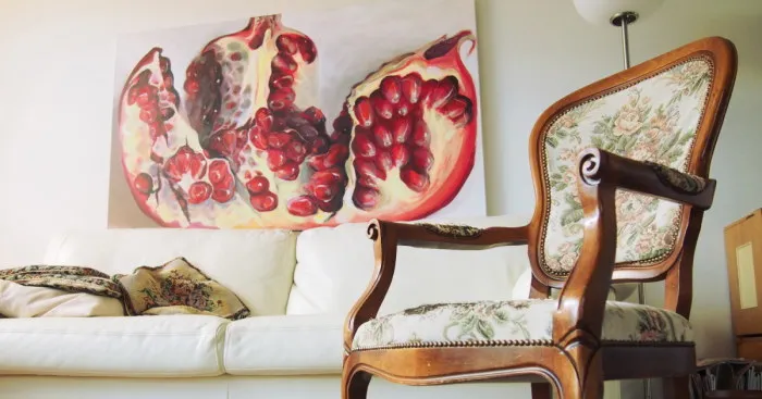 I Paint Pomegranates On Canvas