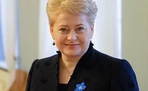 Forget-me-not Flower On The Chest Of Lithuanian