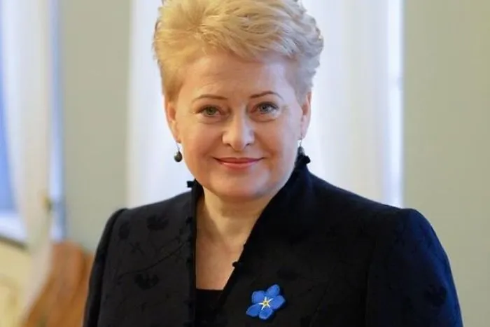 Forget-me-not Flower On The Chest Of Lithuanian