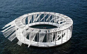 Self-Made Floating Island In Mediterranean Sea Makes You Feel Like In A New Isolated World