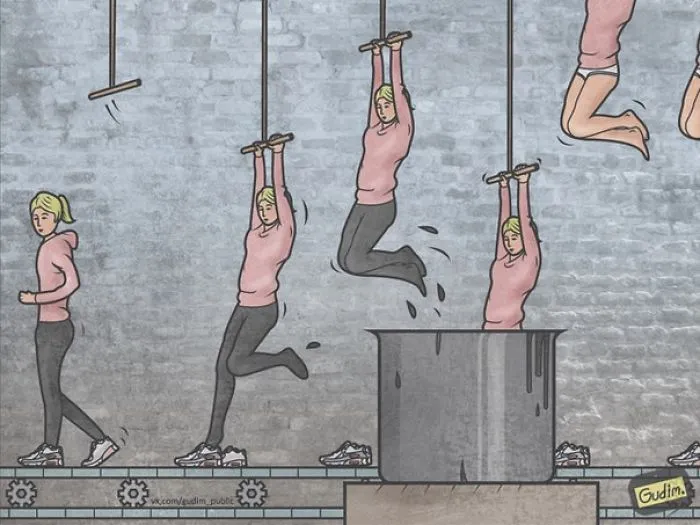 Russian Illustrator Draws Sarcastic Illustrations That You'll Need To See Twice To Understand